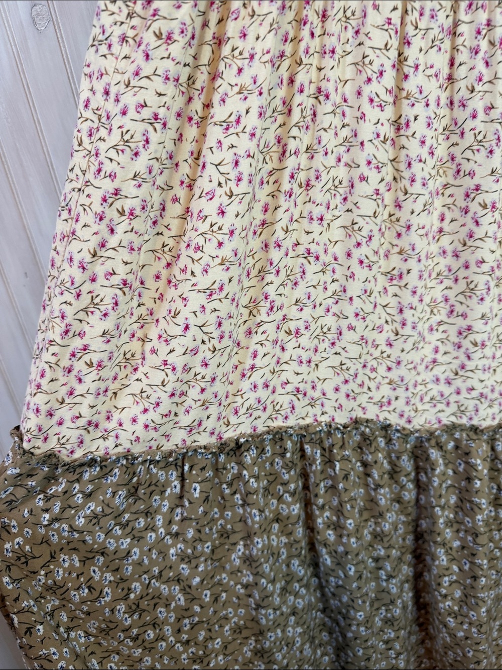 NATURAL LIFE TIERED FLORAL MAXI DRESS MEDIUM - Picture 2 of 5